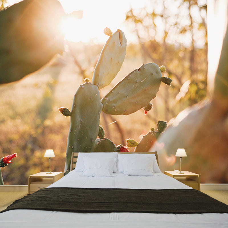 Tropical Plants Photography Stain Resistant Mural Wallpaper Living Room Wall Mural