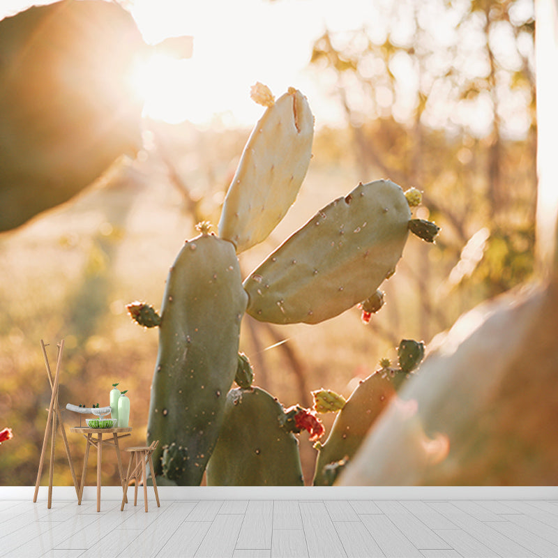 Tropical Plants Photography Stain Resistant Mural Wallpaper Living Room Wall Mural