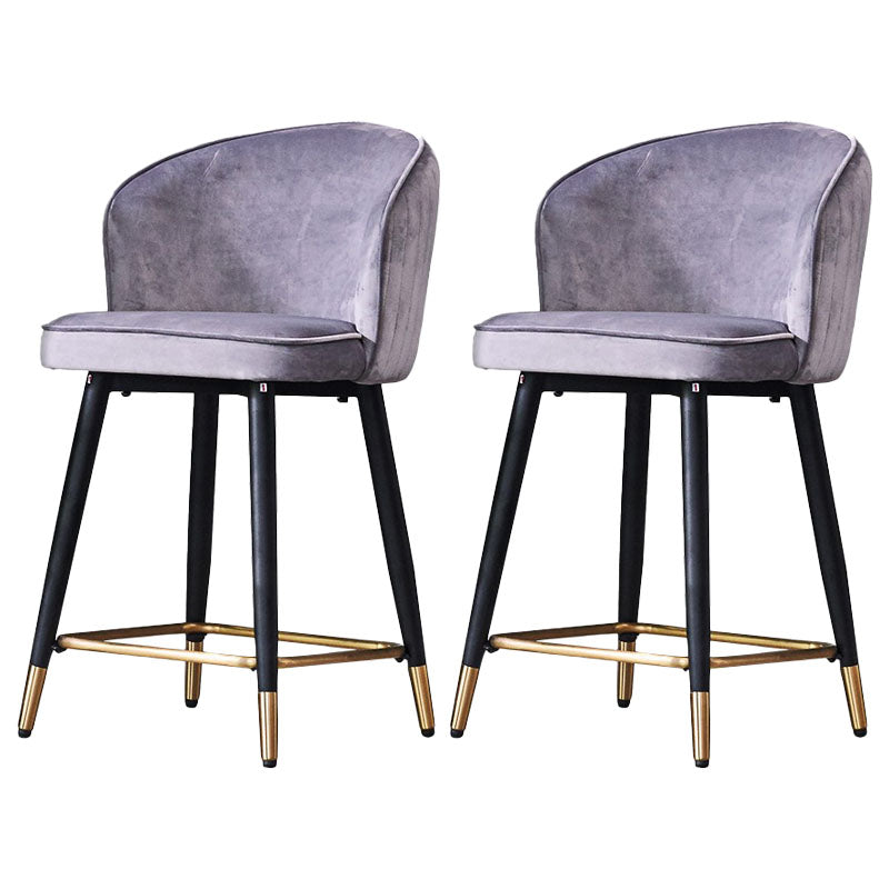 Scandinavian Footrest Home Stool Matte Finish Upholstered Bar Stools