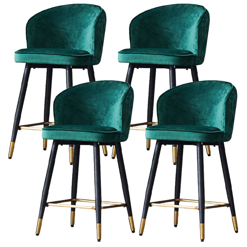 Scandinavian Footrest Home Stool Matte Finish Upholstered Bar Stools