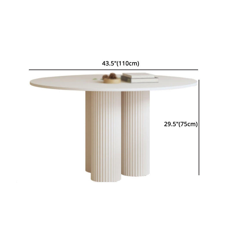 Modern 1/2/5 Pieces Dining Set Round Stone Dining Table for Dining Room