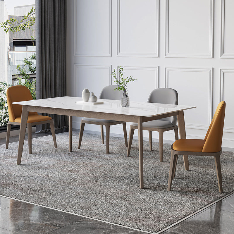 1/2/5/7 Pcs Sintered Stone Dining Room Set Table Furniture Set for Home