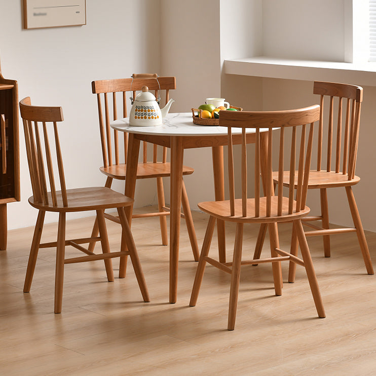 Modern 1/2/3/5 Pieces Dining Set Round Stone Dining Table for Dining Room