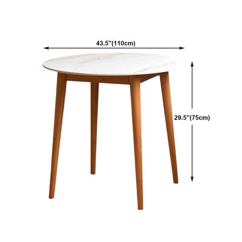 Modern 1/2/3/5 Pieces Dining Set Round Stone Dining Table for Dining Room