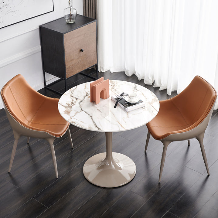 Modern 1/2/3 Pieces Dining Set Round Sintered Stone Dining Table Set