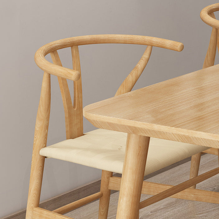 Modern 1/2/3/4/5/7 Pieces Dining Room Set Solid Wood Dining Table and Chairs