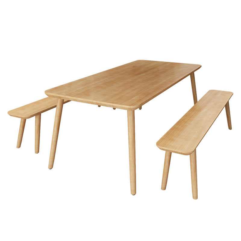 Modern 1/2/3/4/5/7 Pieces Dining Room Set Solid Wood Dining Table and Chairs
