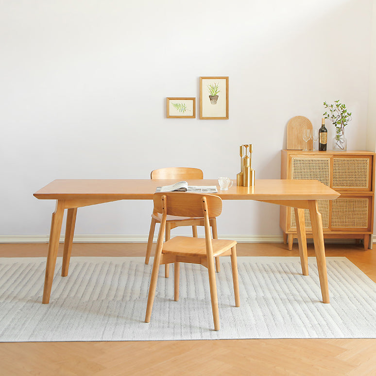 Modern 1/3/5/7 Pieces Dining Set Rectangle Pine Wood Dining Table for Dining Room