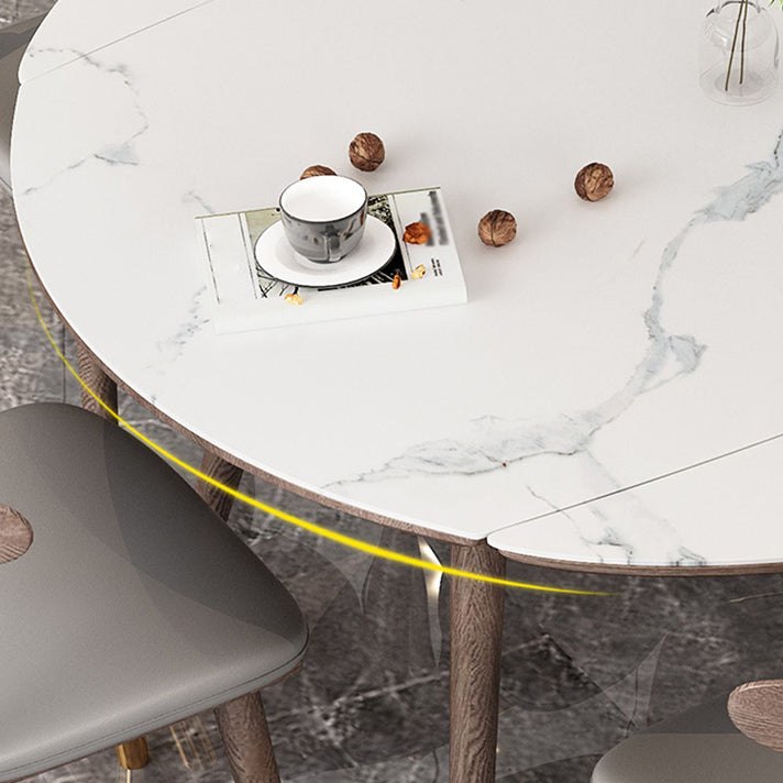 1/4/7 Pcs Table Furniture Set Dining Table Set with Sintered Stone Top for Home