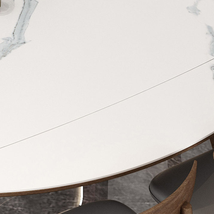 1/4/7 Pcs Table Furniture Set Dining Table Set with Sintered Stone Top for Home