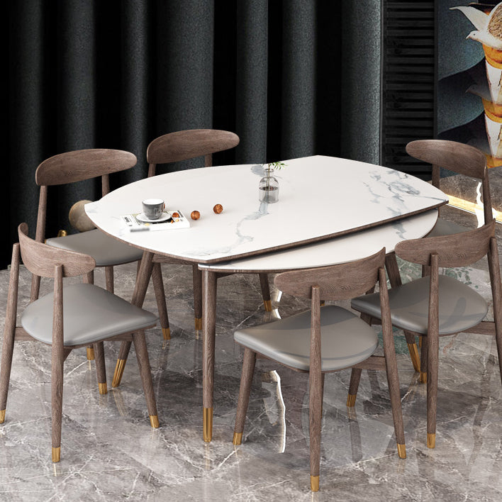 1/4/7 Pcs Table Furniture Set Dining Table Set with Sintered Stone Top for Home