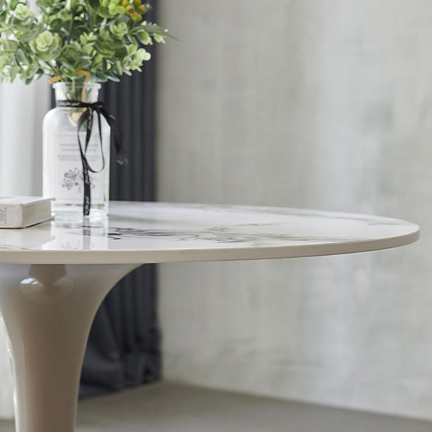 Modern 1/2/3/4/5 Pieces Dining Set Round Sintered Stone Dining Table Set