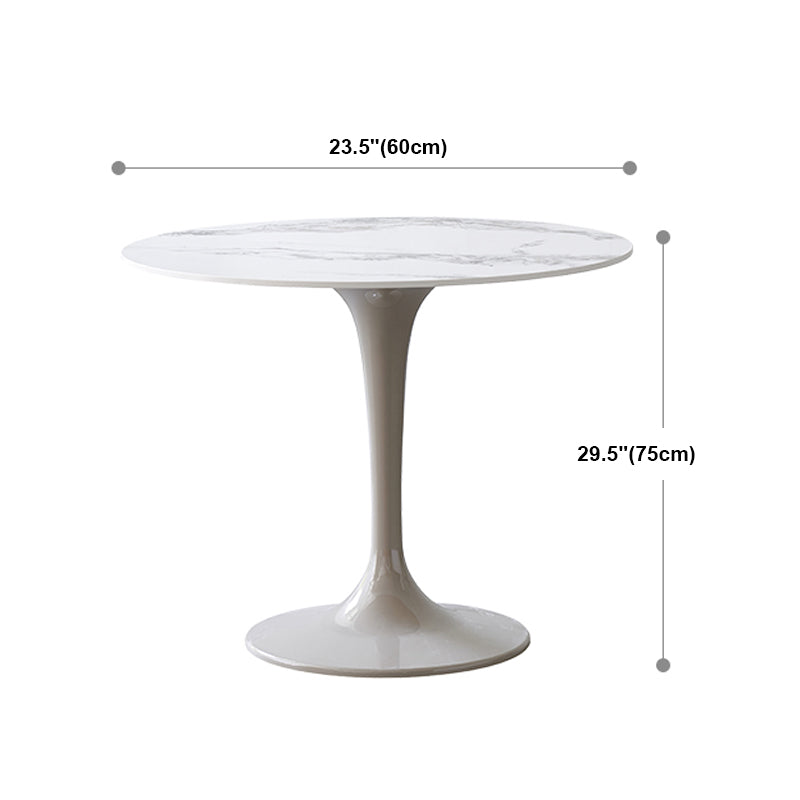 Modern 1/2/3/4/5 Pieces Dining Set Round Sintered Stone Dining Table Set