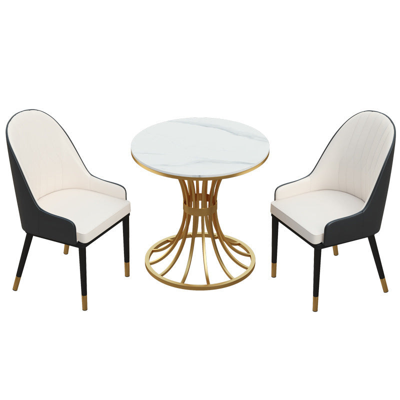 Glam 1/2/3/4/5 Pieces Dining Set Sintered Stone Dining Table Set for Dining Areas