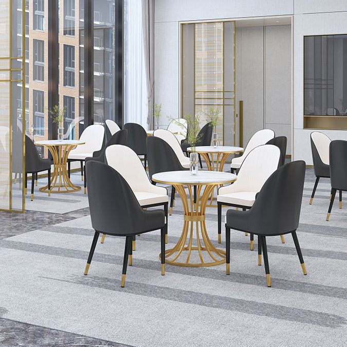 Glam 1/2/3/4/5 Pieces Dining Set Sintered Stone Dining Table Set for Dining Areas
