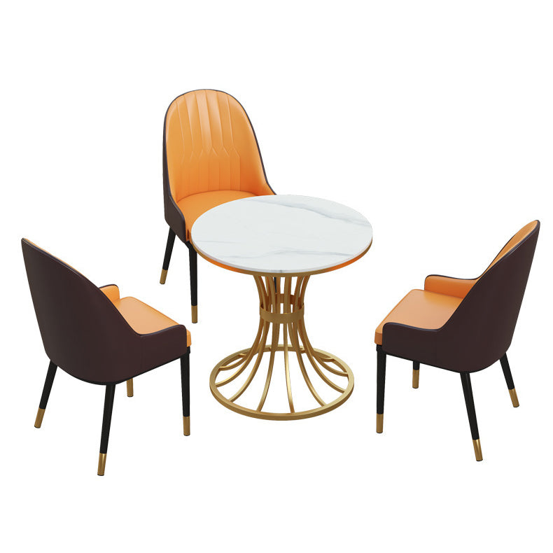 Glam 1/2/3/4/5 Pieces Dining Set Sintered Stone Dining Table Set for Dining Areas