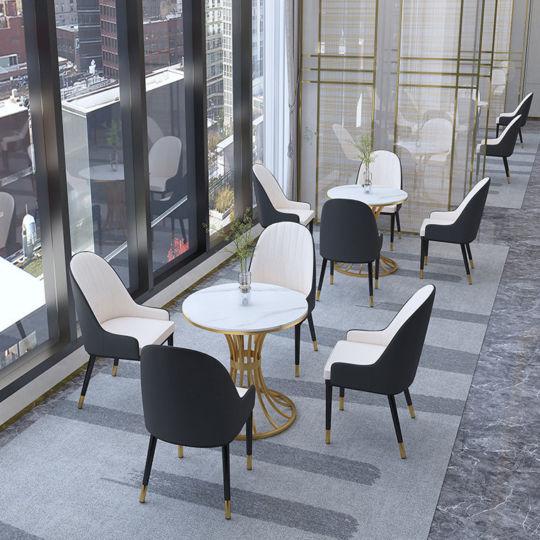 Glam 1/2/3/4/5 Pieces Dining Set Sintered Stone Dining Table Set for Dining Areas