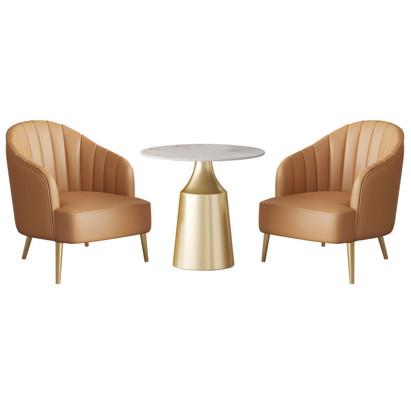 Glam 1/3/5 Pieces Dining Room Set Sintered Stone Dining Table