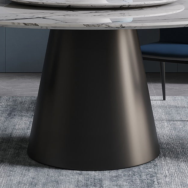 Modern 1/4/7/9/11 Pieces Dining Set Round Sintered Stone Dining Table Set