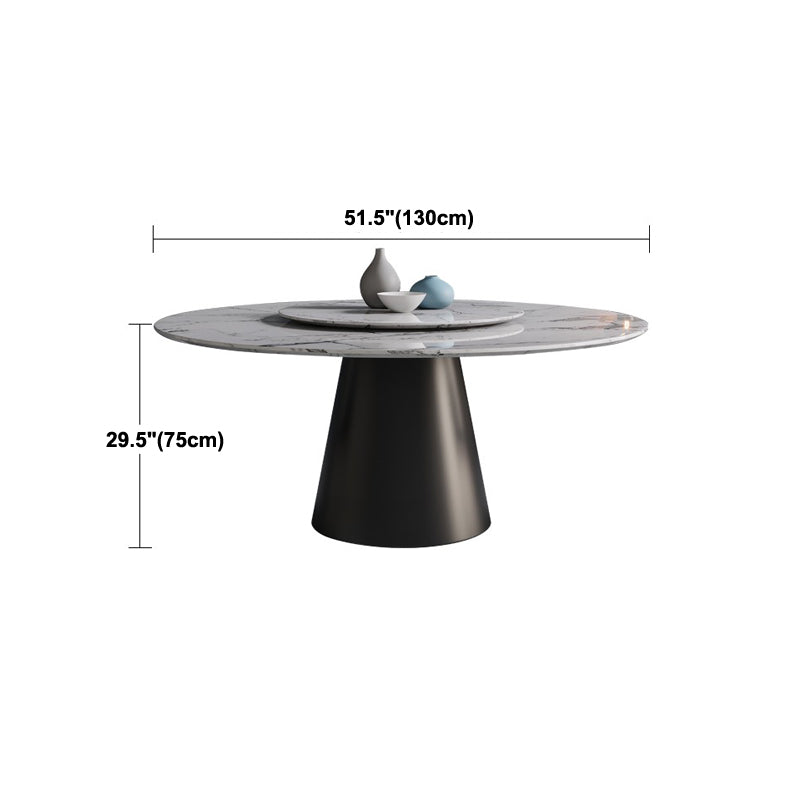 Modern 1/4/7/9/11 Pieces Dining Set Round Sintered Stone Dining Table Set