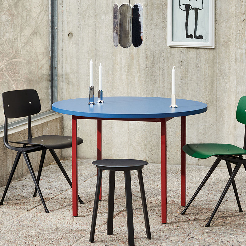 Modern Round Top Dinette Table Metal Base Dining Table for Coffee Shop