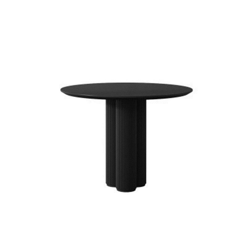 Modern Round Top Dinette Table Solid Wood Base Dining Table for Restaurant