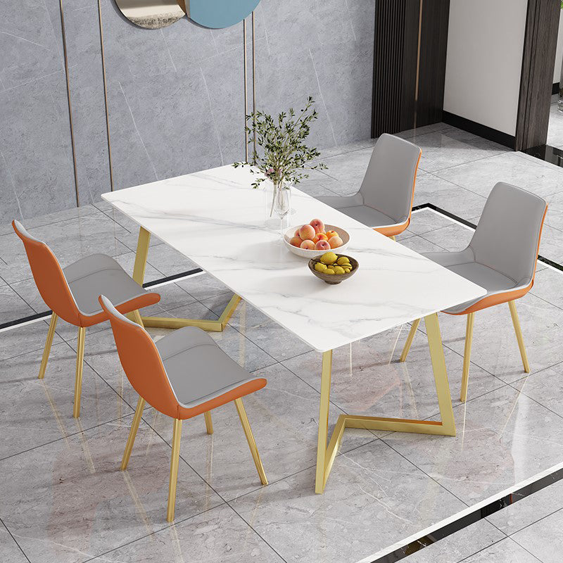 Rectangle Stone Dining Room Table Traditional Luxury Dinner Room Kitchen Table