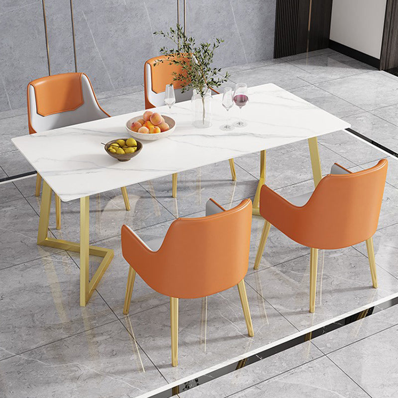Rectangle Stone Dining Room Table Traditional Luxury Dinner Room Kitchen Table