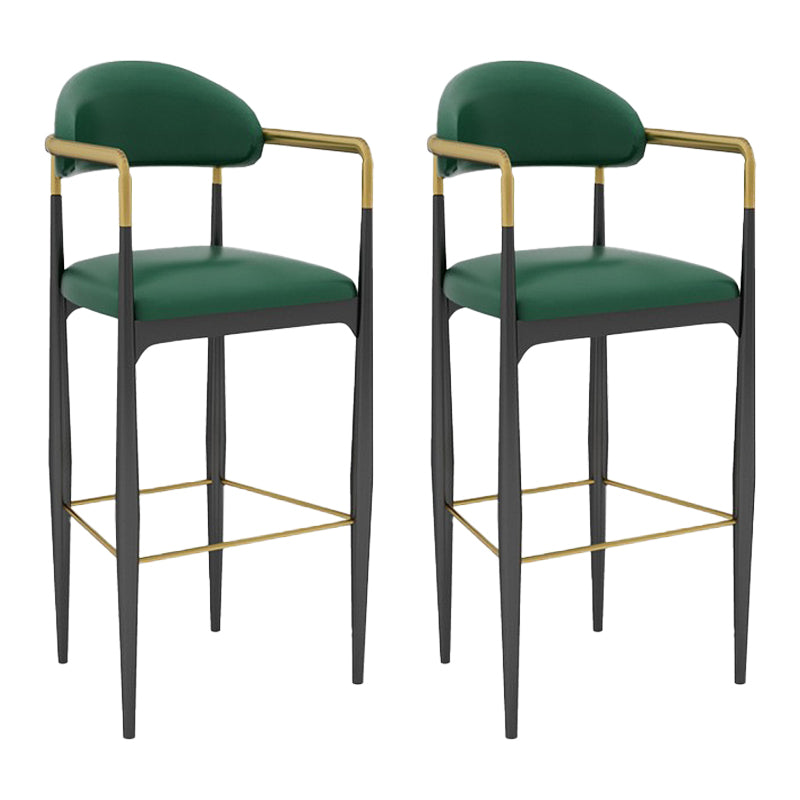 Scandinavian Home Velvet Counter Stool Matte Finish Footrest Stool