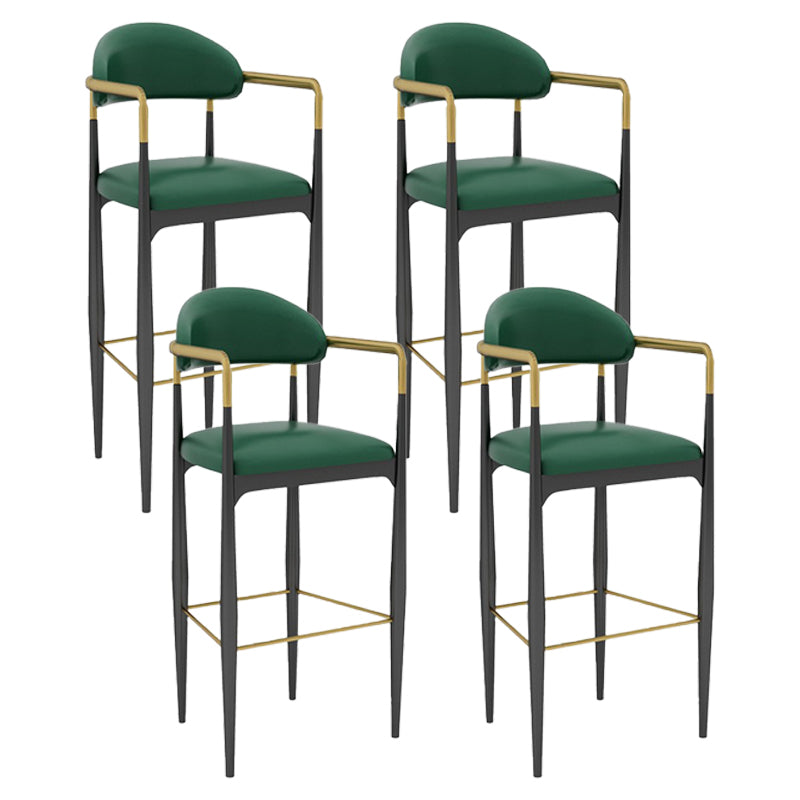 Scandinavian Home Velvet Counter Stool Matte Finish Footrest Stool