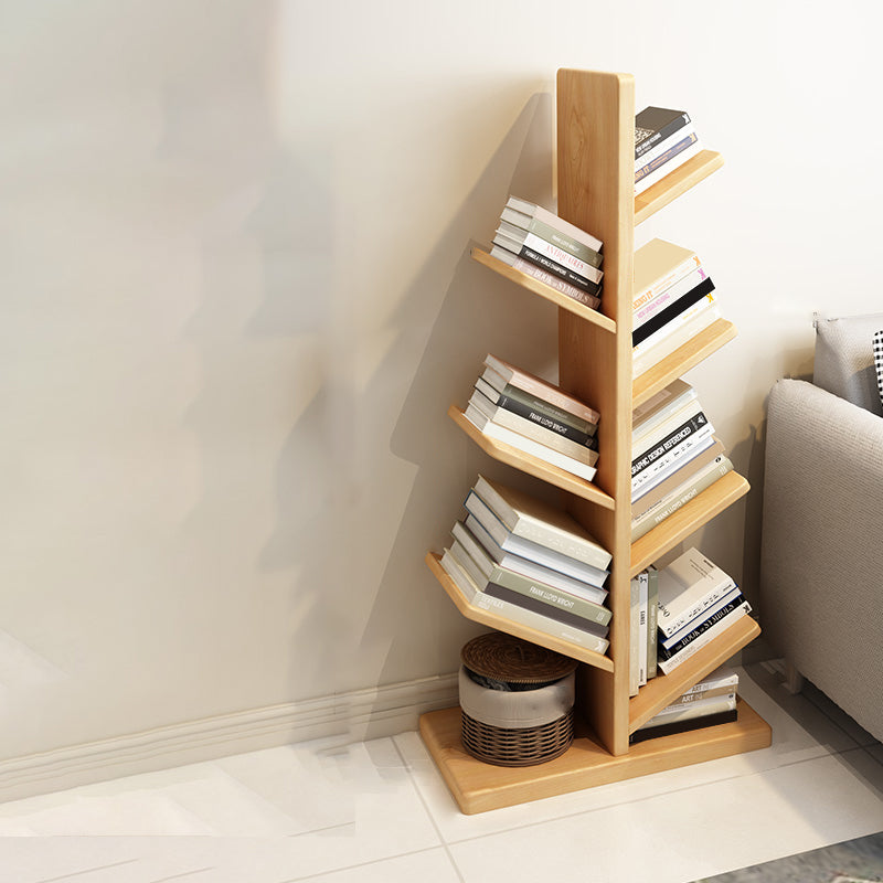 Modern Style Open Bookshelf Solid Wood Shelf Bookcase for Home