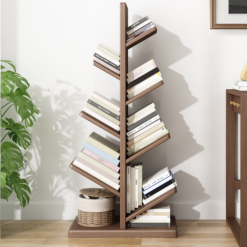 Modern Style Open Bookshelf Solid Wood Shelf Bookcase for Home