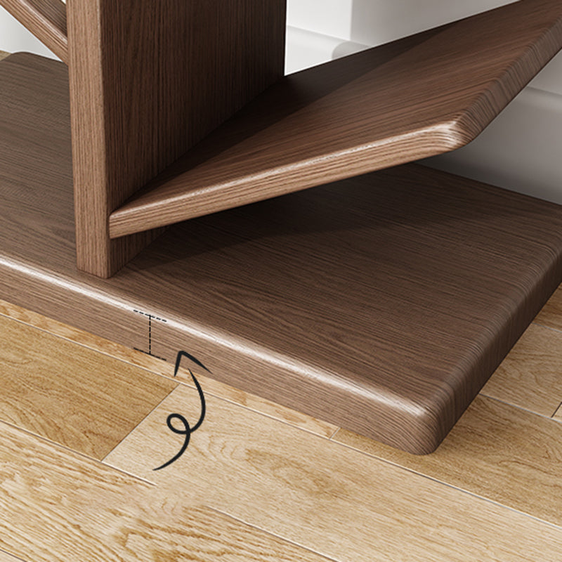 Modern Style Open Bookshelf Solid Wood Shelf Bookcase for Home