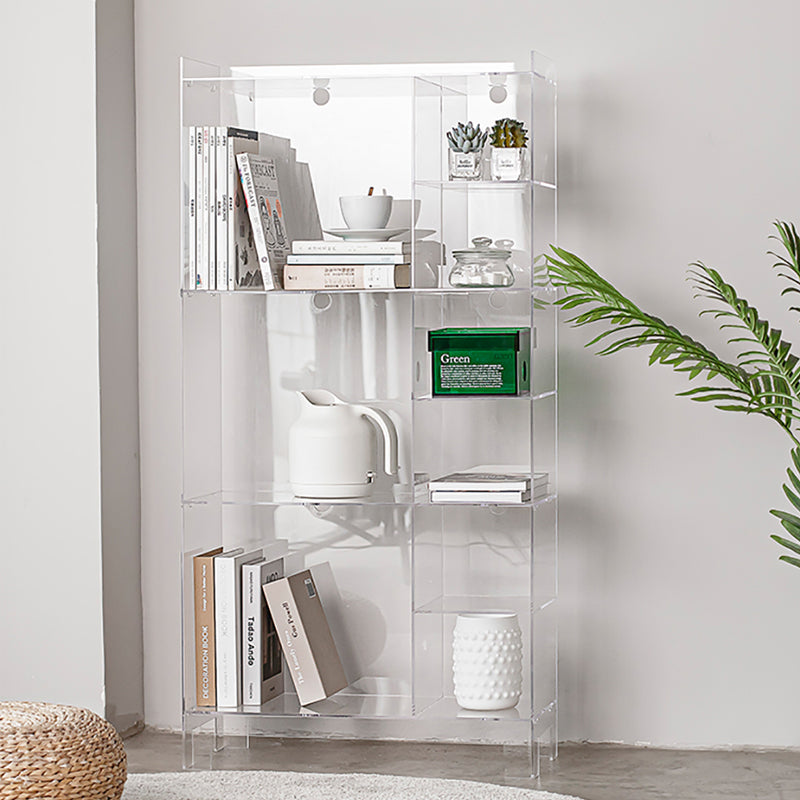 Glam Style Acrylic Standard Bookcase Vertical Bookshelf,47.2" H x 9.8" W