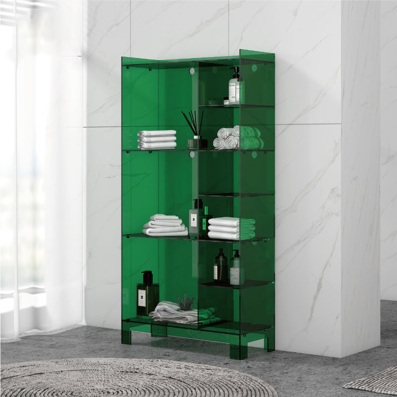 Glam Style Acrylic Standard Bookcase Vertical Bookshelf,47.2" H x 9.8" W