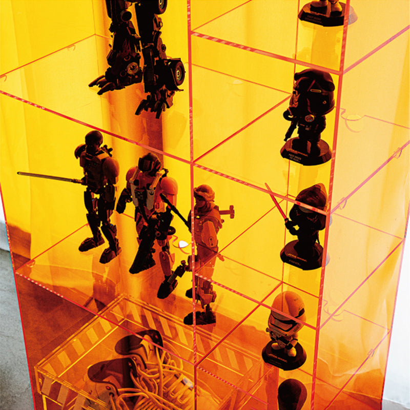 Glam Style Acrylic Standard Bookcase Vertical Bookshelf,47.2" H x 9.8" W