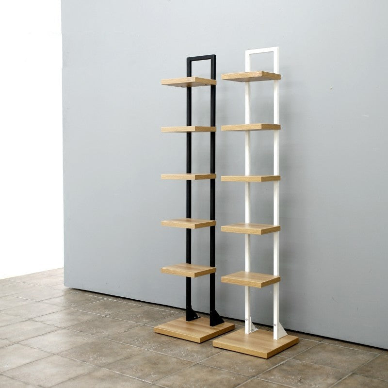 Modern Style Wooden Bookshelf Vertical Shelf Bookcase for Home