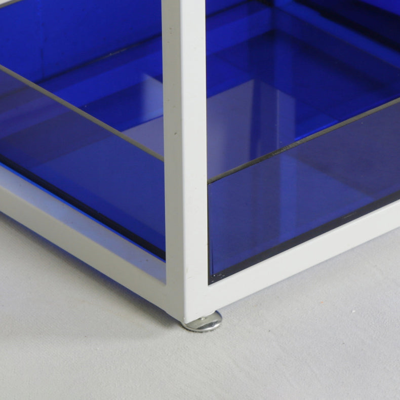 Scandinavian Open Etagere Bookshelf with Iron Frame Acrylic Bookcase