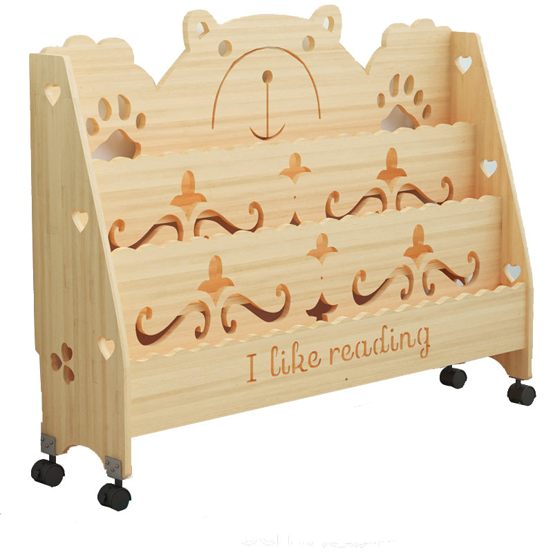 Ladder Closed Back Bookshelf Solid and Manufactured Wood Bookshelf for Home