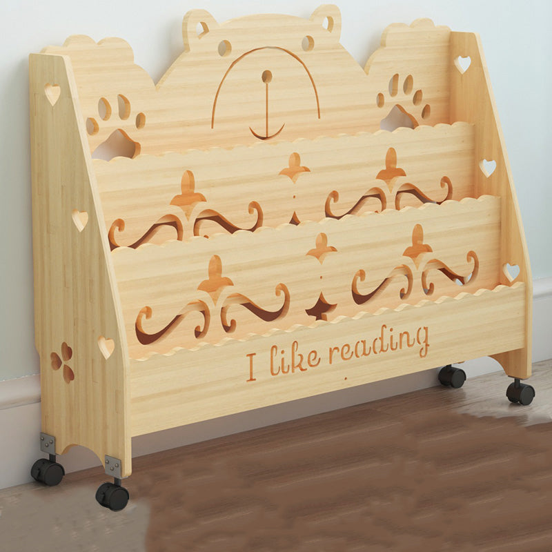 Ladder Closed Back Bookshelf Solid and Manufactured Wood Bookshelf for Home