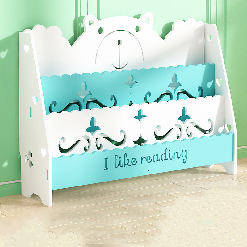 Ladder Closed Back Bookshelf Solid and Manufactured Wood Bookshelf for Home