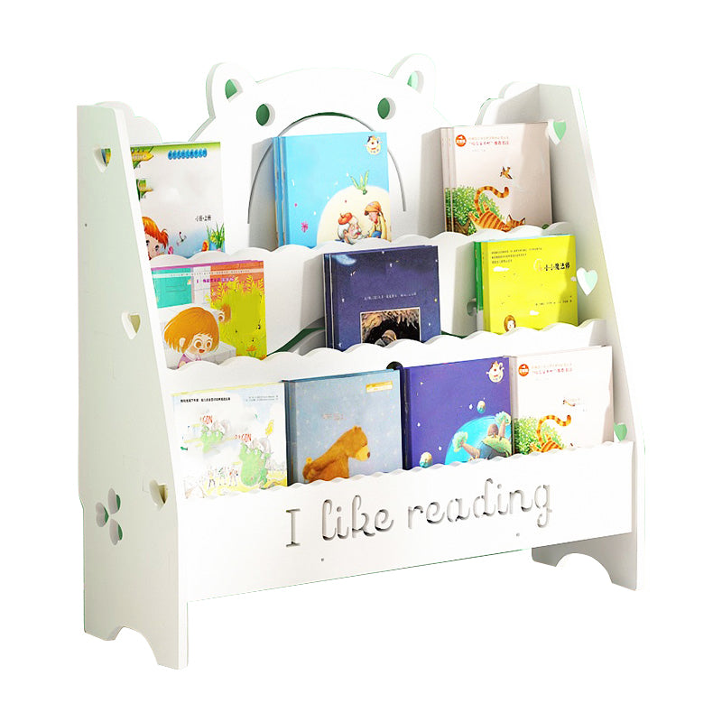 Ladder Closed Back Bookshelf Solid and Manufactured Wood Bookshelf for Home