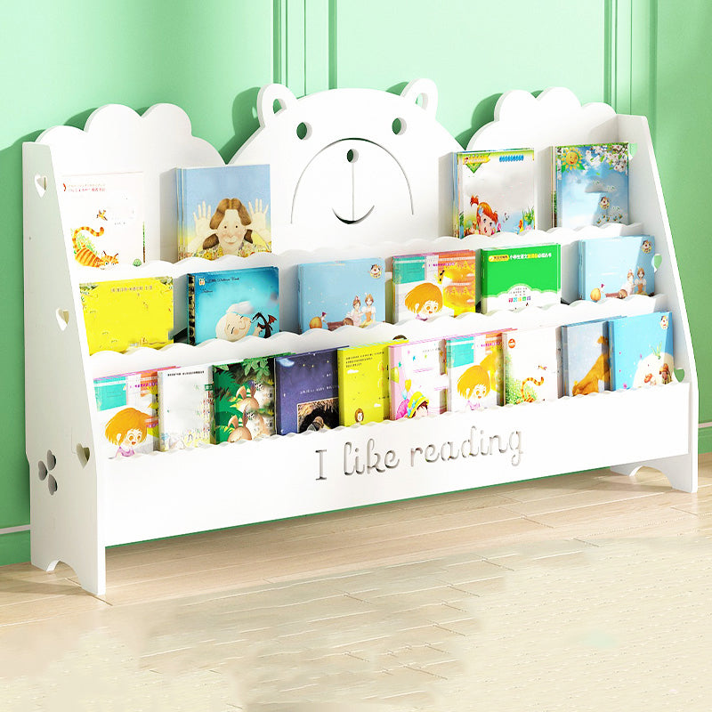 Ladder Closed Back Bookshelf Solid and Manufactured Wood Bookshelf for Home