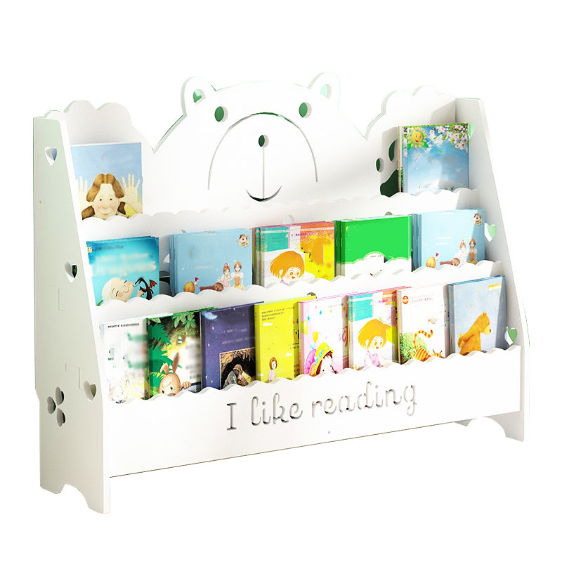 Ladder Closed Back Bookshelf Solid and Manufactured Wood Bookshelf for Home