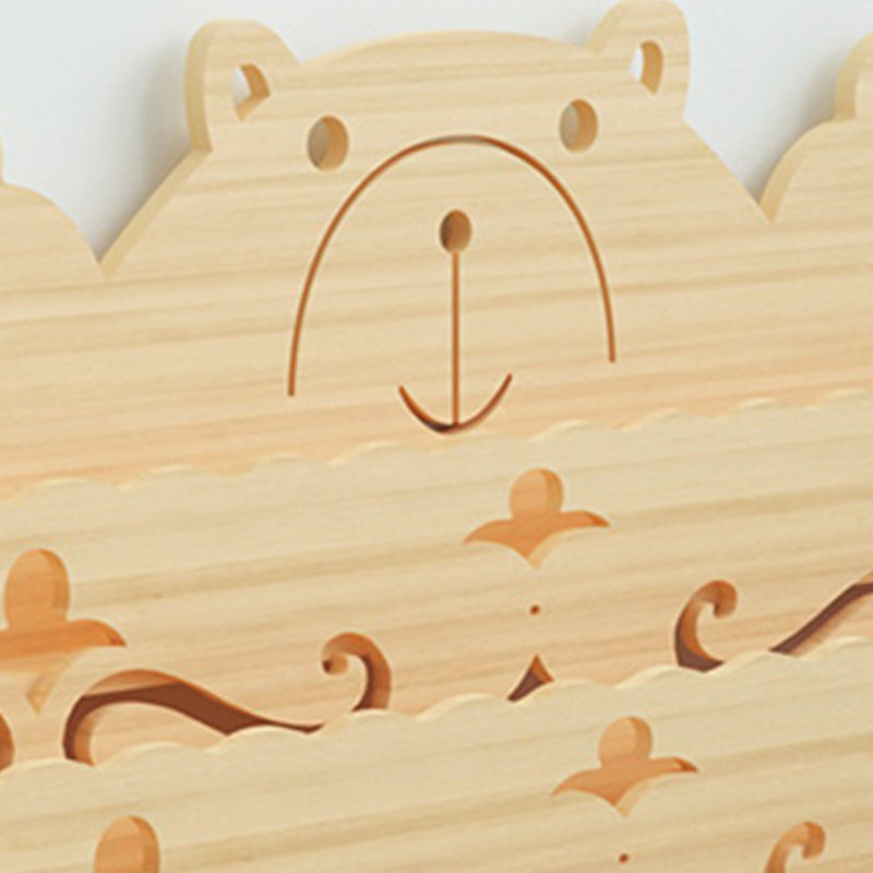 Ladder Closed Back Bookshelf Solid and Manufactured Wood Bookshelf for Home