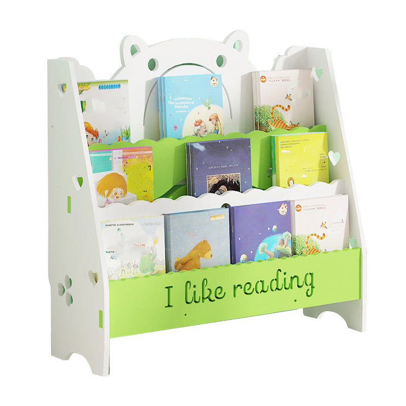 Ladder Closed Back Bookshelf Solid and Manufactured Wood Bookshelf for Home