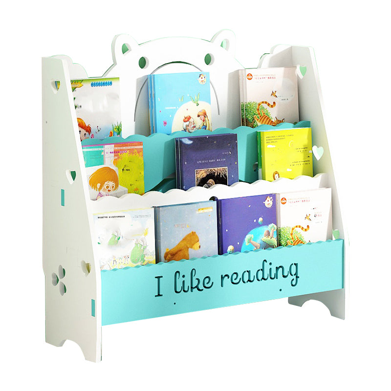 Ladder Closed Back Bookshelf Solid and Manufactured Wood Bookshelf for Home