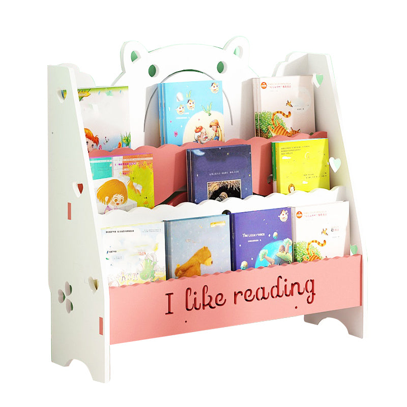 Ladder Closed Back Bookshelf Solid and Manufactured Wood Bookshelf for Home