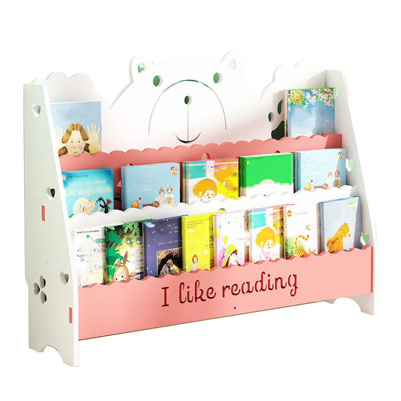 Ladder Closed Back Bookshelf Solid and Manufactured Wood Bookshelf for Home