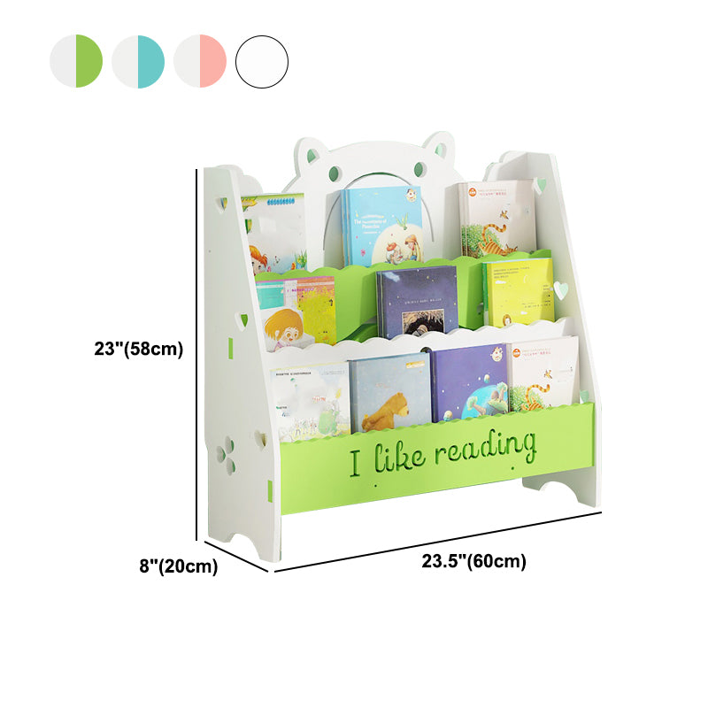 Ladder Closed Back Bookshelf Solid and Manufactured Wood Bookshelf for Home